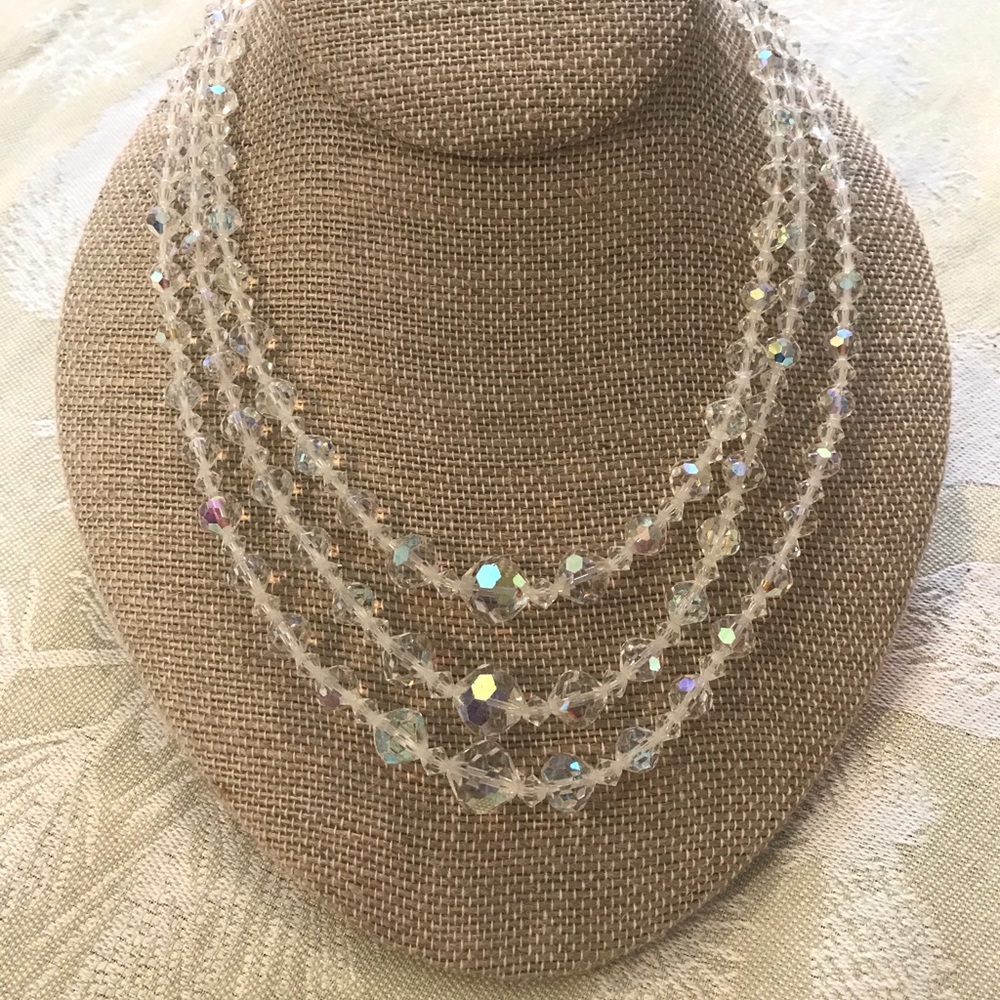 Gorgeous Aurora Borealis Crystal Necklace